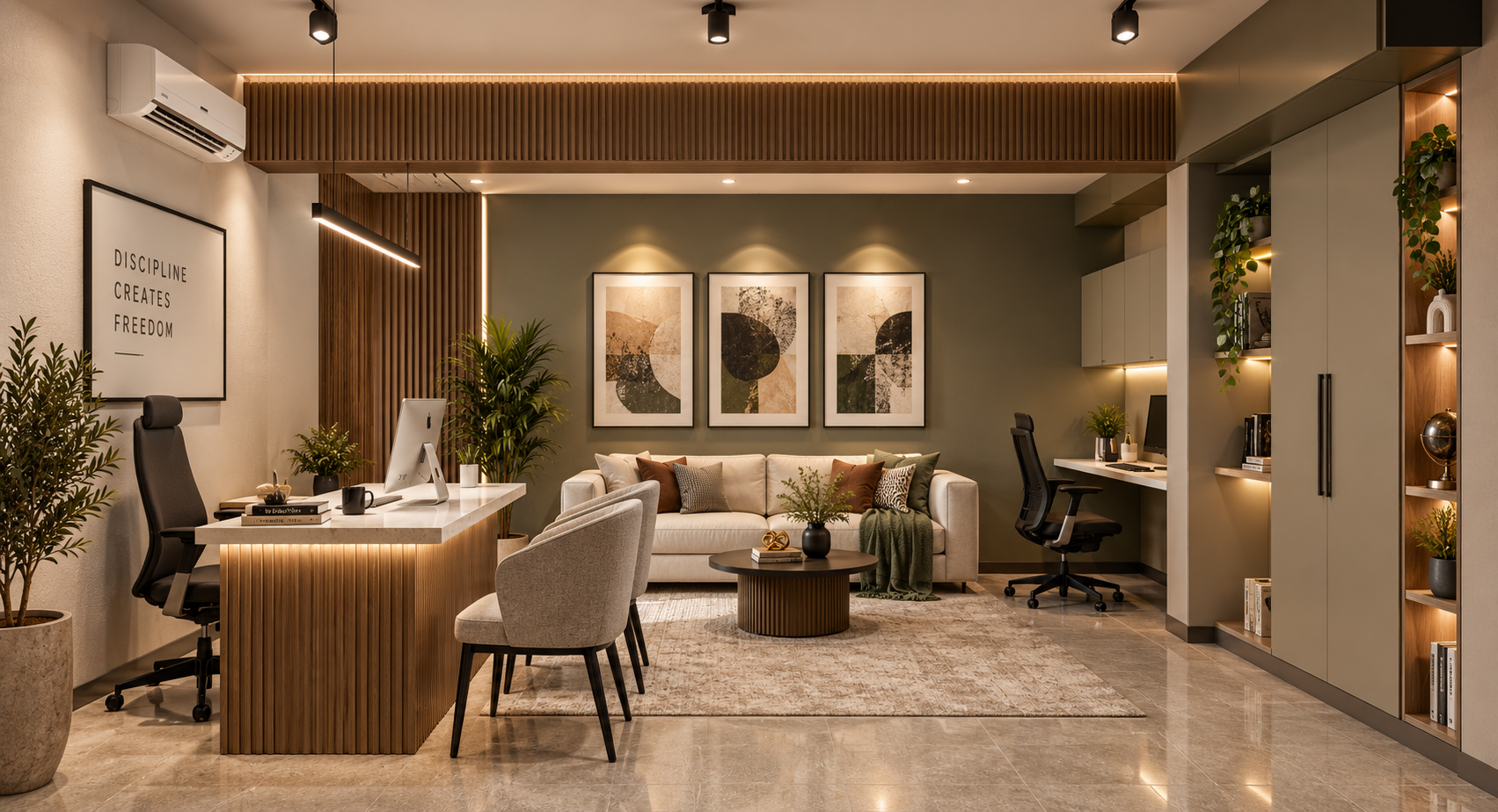 Duplex residence interior